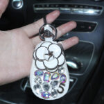 Camellia Bling Key Holder for Car Keys