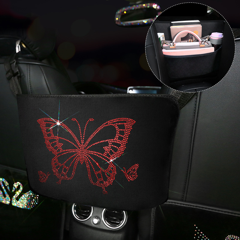 Bling Butterfly Car Seat Storage Bag